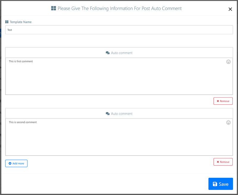 Auto Comment Template - Smart Auto Tool