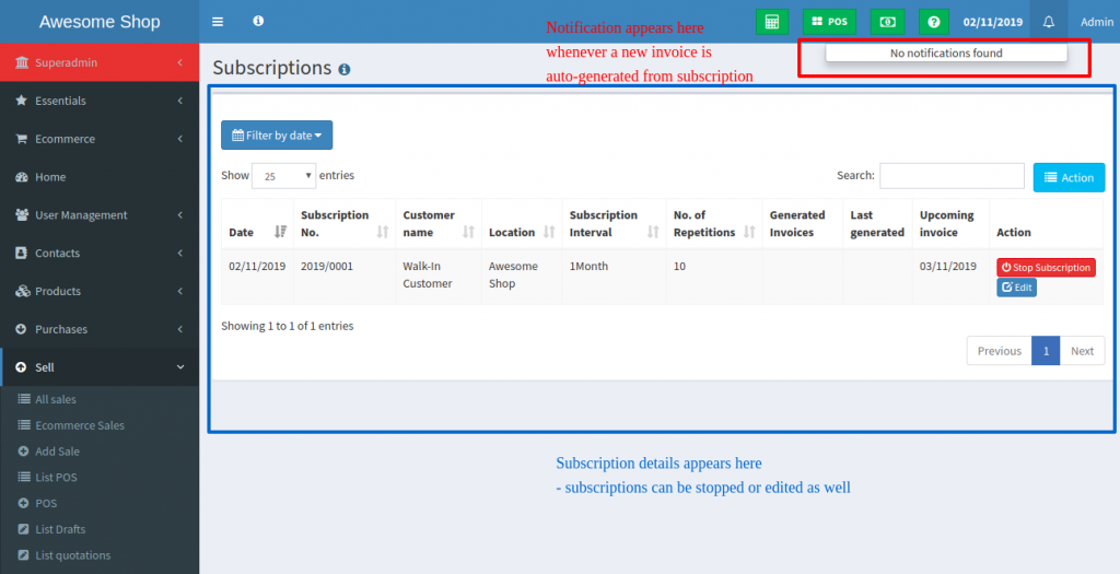 Sales Subscriptions - Smart Auto Tool